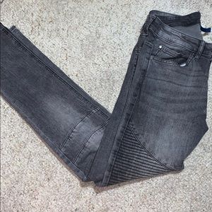 H&M grey biker jeans